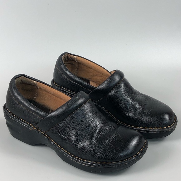 Bolo Women’s Black Slip On Clogs Size 8 - Picture 2 of 12